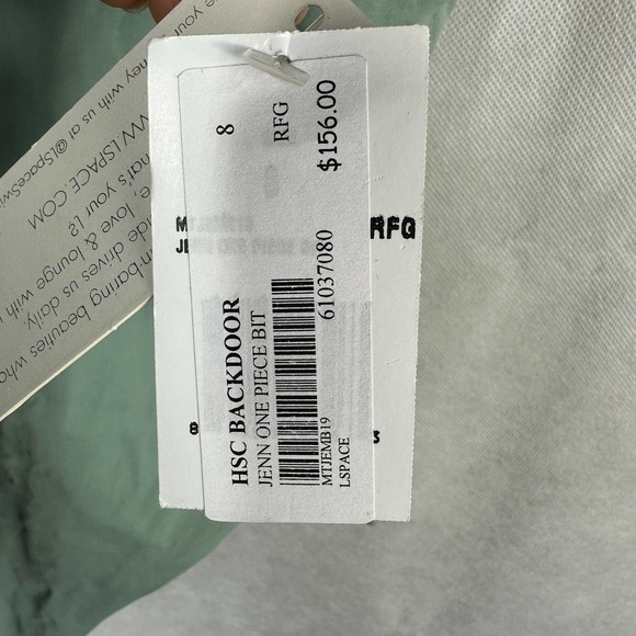 L*Space Jenn One Piece Swimsuit Reef Green Size 8 - Picture 7 of 8